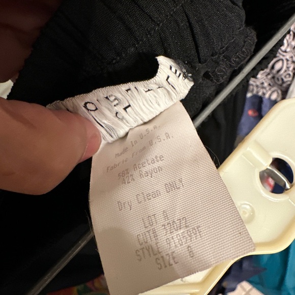 Vintage Carole Little Set Womens Size 8 Tunic Top Short Skirt 2 Piece Multi Prnt - Picture 9 of 9